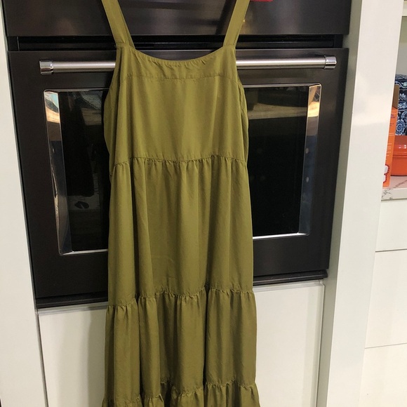 Olive Green Maxi Dress - Picture 1 of 4
